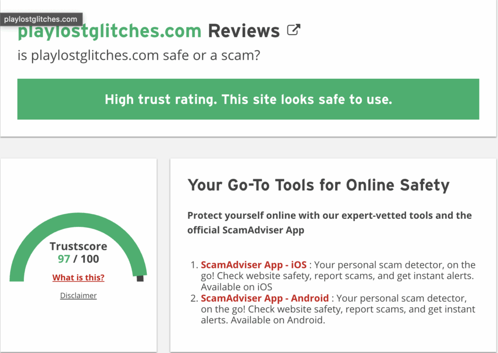 the lost glitches trust core
