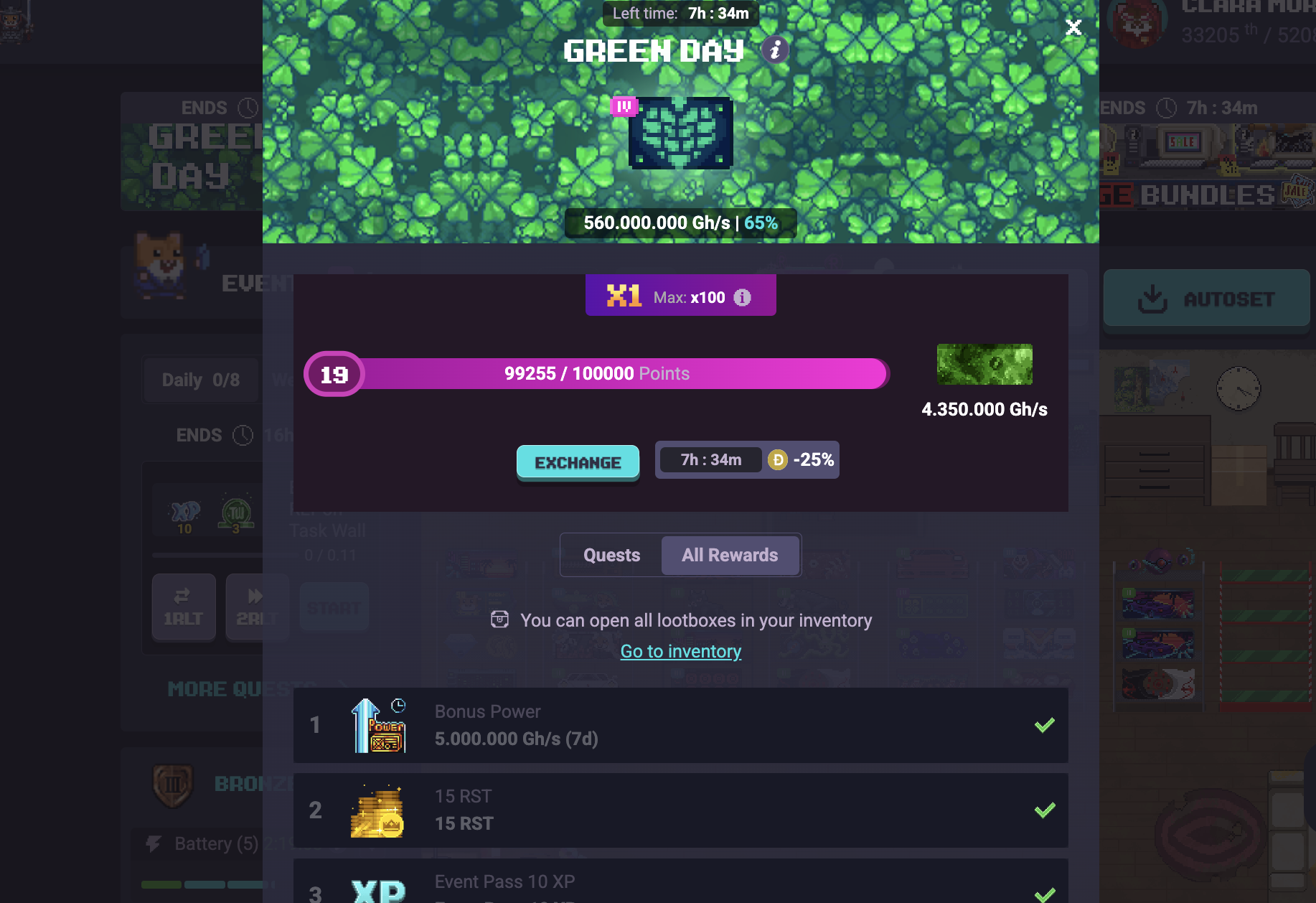 Rollercoin Event